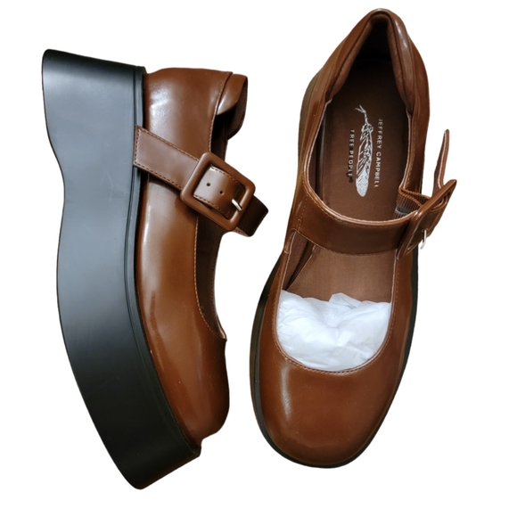 Free People JEFFREY CAMPBELL Ichika Platform in Brown - Picture 3 of 8